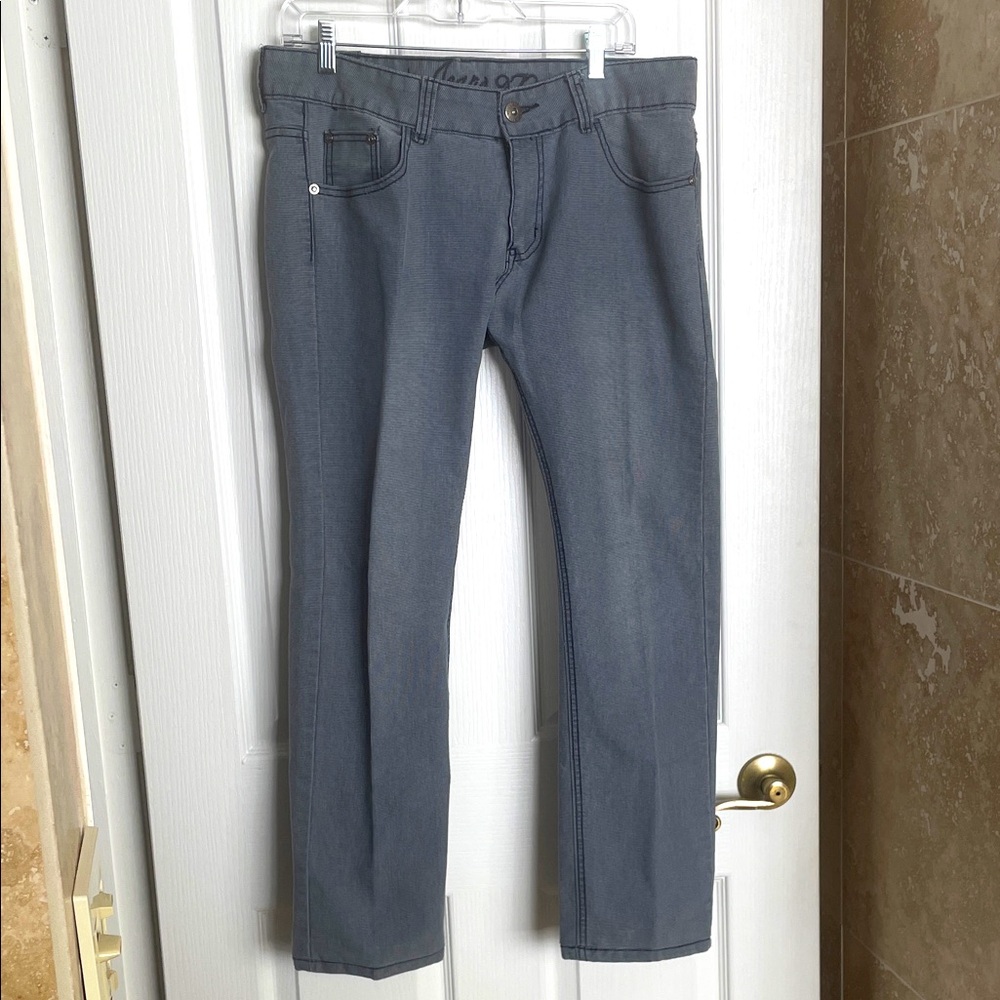 VIZIO Jeans 972. Micro check with Navy stitching